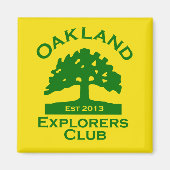 Oakland Explorer Club Magnet (Vorne)