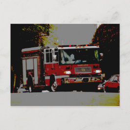 Oakland Feuerwehr... Postkarte