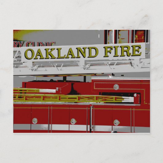 Oakland Fire Postkarte (Vorderseite)