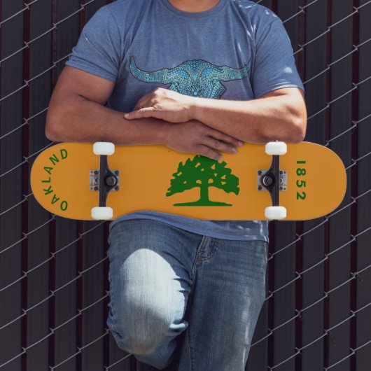 Oakland Flag Theme, California Skateboard (Außenbereich 3)