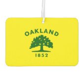 Oakland-Flagge Autolufterfrischer (Rückseite)
