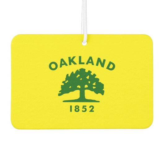 Oakland-Flagge Autolufterfrischer (Vorderseite)