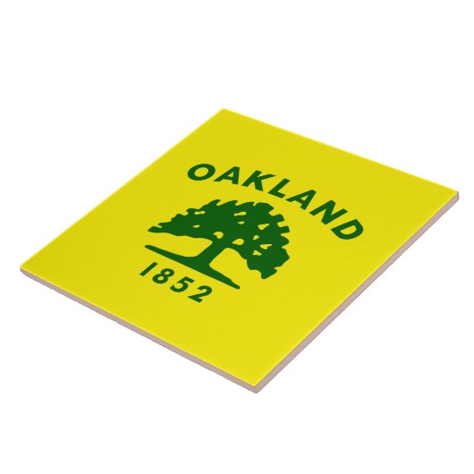 Oakland-Flagge Fliese (Seite)