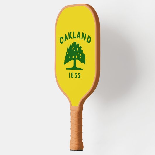 Oakland-Flagge, Kalifornien Pickleball Schläger (Links)