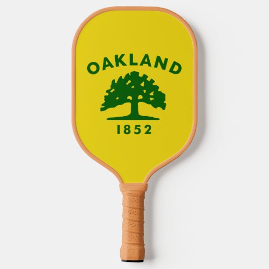 Oakland-Flagge, Kalifornien Pickleball Schläger (Rückseite)
