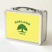 Oakland-Flagge Metall Brotdose (Rückseite)