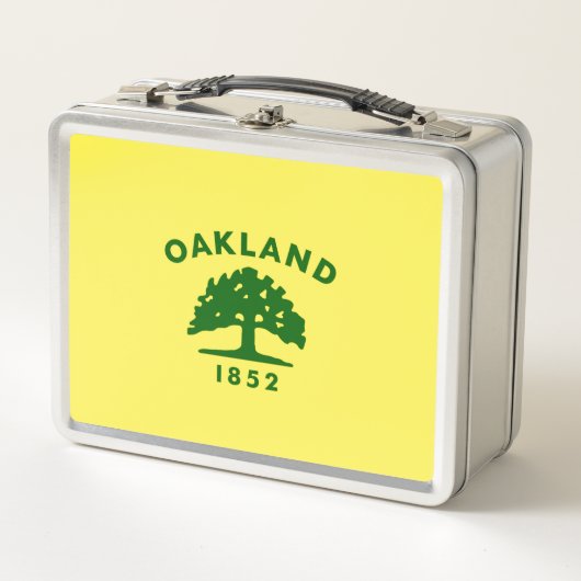 Oakland-Flagge Metall Brotdose (Vorderseite)