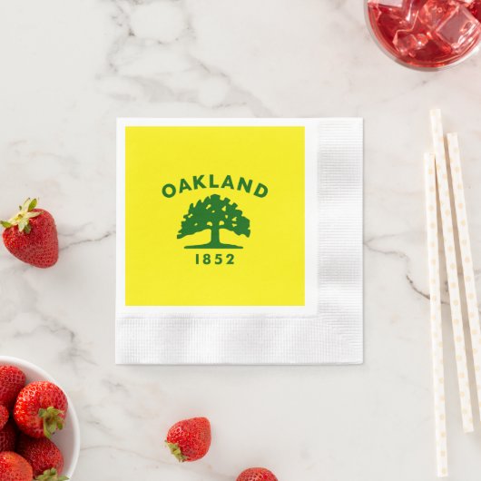 Oakland-Flagge Serviette (Beispiel)