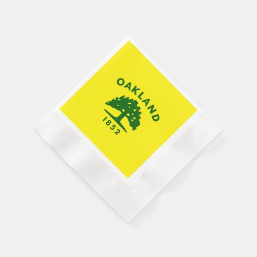 Oakland-Flagge Serviette (Ecke)