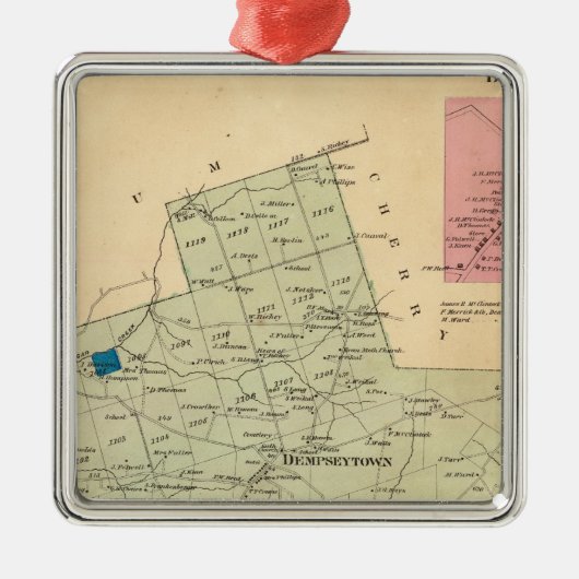 Oakland-Gemeinde Silbernes Ornament (Vorne)