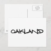 Oakland Graffiti Postkarte (Vorne/Hinten)