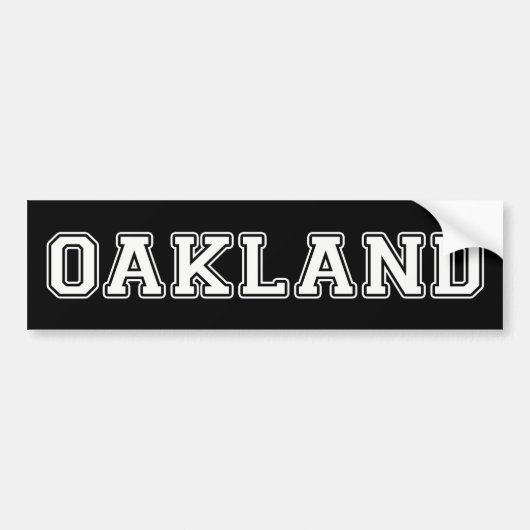 Oakland Kalifornien Autoaufkleber (Vorne)