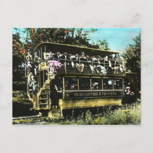 Oakland Kalifornien Doppeldecker-Straßenbahn Postkarte