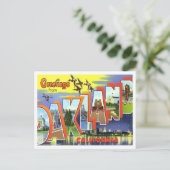 Oakland, Kalifornien - Große Briefe Postkarte (Stehend Vorderseite)