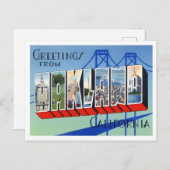 Oakland, Kalifornien - Große Briefe Postkarte (Vorne/Hinten)