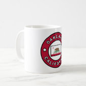 Oakland Kalifornien Kaffeetasse (Vorderseite Links)