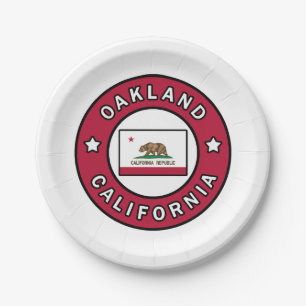 Oakland Kalifornien Pappteller