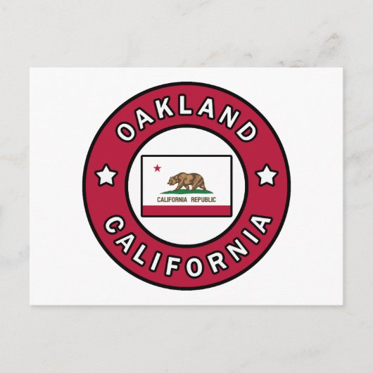 Oakland Kalifornien Postkarte (Vorderseite)