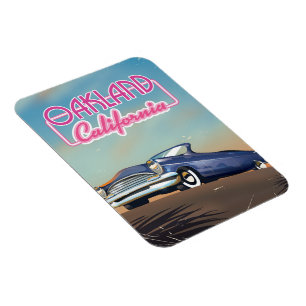 Oakland Kalifornien Reiseplakat Magnet