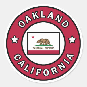 Oakland Kalifornien Runder Aufkleber