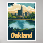 Oakland Kunst, Dichtung und Musik Poster (Vorne)