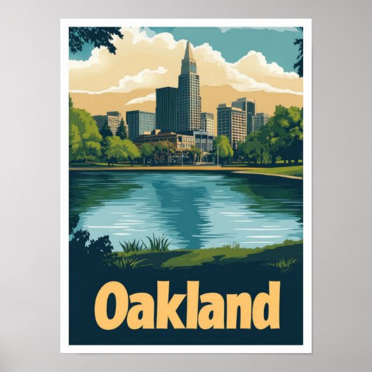 Oakland Kunst, Dichtung und Musik Poster (Vorne)