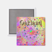 Oakland Lucky Golden Magnet (Vorderseite/Rückseite)