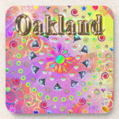Oakland Lucky Golden Untersetzer (Vorderseite)