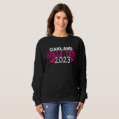 Oakland Mädchenreise 2023 Frauen Junggesellinnenab Sweatshirt (Vorne ganz)