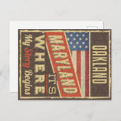 Oakland Mary Postkarte (Vorne/Hinten)