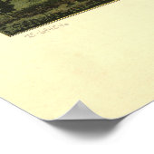 Oakland Maryland 1906 Antike Panoramakarte Poster (Ecke)