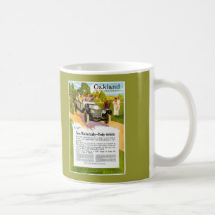 Oakland Motor Car ~ Vintagen 1913 Auto Ad Kaffeetasse