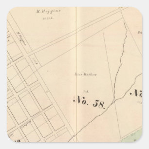 Oakland, Nähe 14 Quadratischer Aufkleber