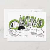 Oakland Postkarte (Vorne/Hinten)