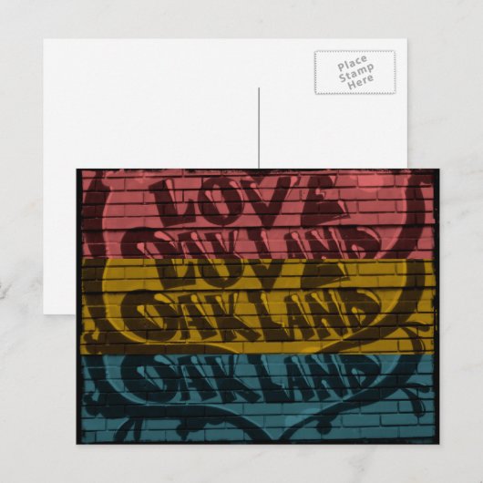 Oakland! Postkarte (Vorne/Hinten)