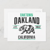 Oakland Postkarte (Vorne/Hinten)