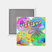 Oakland Quadro Seasons Magnet (Vorderseite/Rückseite)