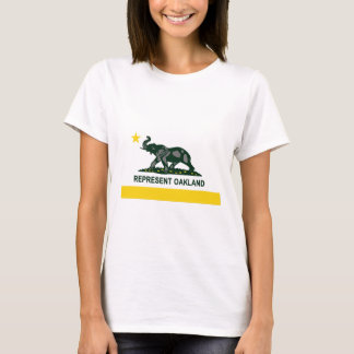 Oakland-Staats-Flagge (Licht) T-Shirt