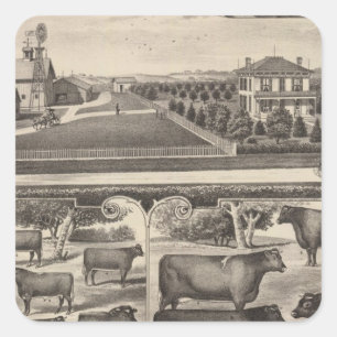 Oakland Stock Farm, Kansas Quadratischer Aufkleber