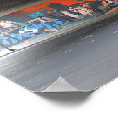 Oakland Super Heroes Mural 1 Poster (Ecke)