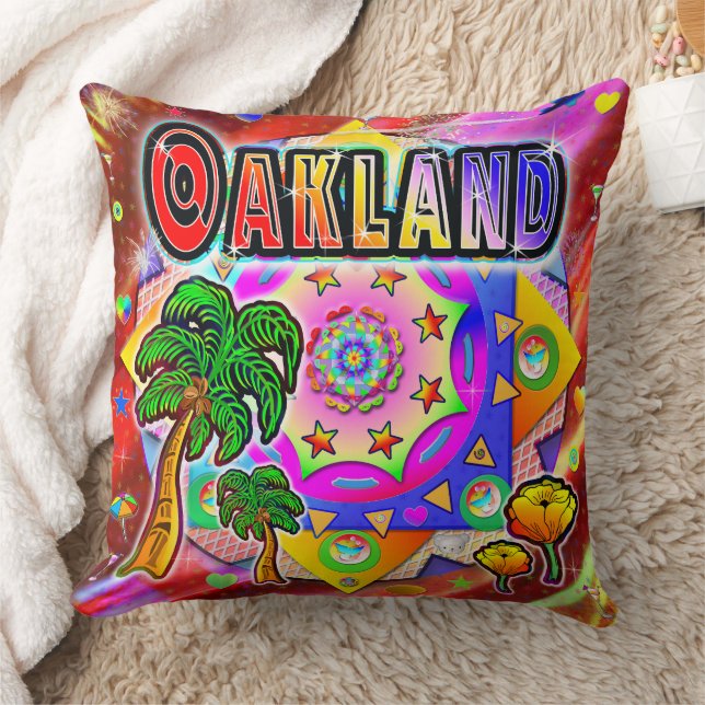 Oakland Tropical Friends Pillow Kissen (Decke)