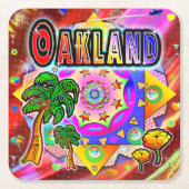 Oakland Tropical Friends Untersetzer (Vorderseite)