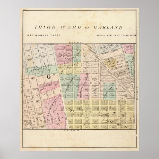 Oakland, Umgebung 3 Poster (Vorne)