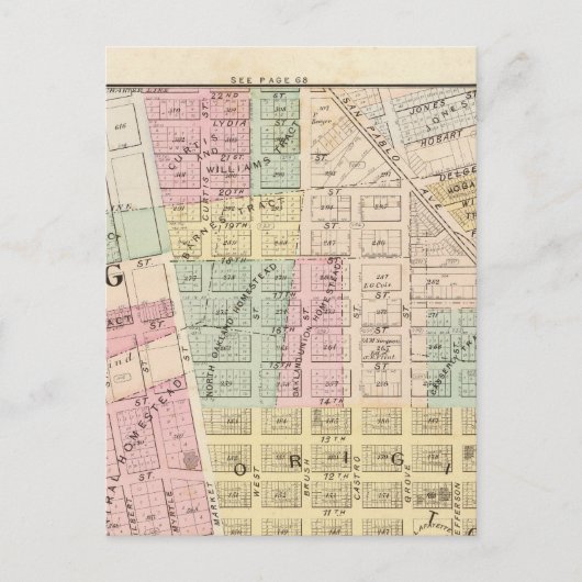 Oakland, Umgebung 3 Postkarte (Vorderseite)