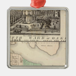 Oakland, Umgebung 4 Silbernes Ornament