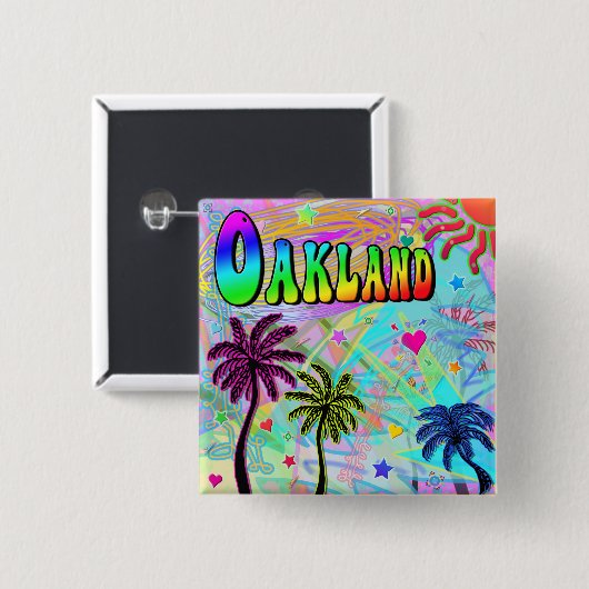 Oakland Vivid Romance Button (Vorne & Hinten)