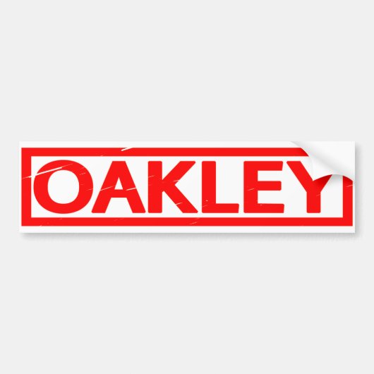 Oakley Briefmarke Autoaufkleber (Vorne)