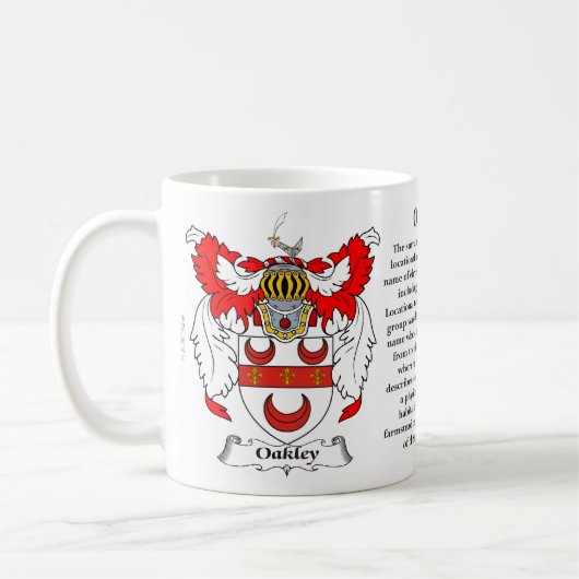 Oakley Familien-Wappen Kaffeetasse (Links)