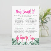 OAKLEY Flamingo Hot Pink Bachelorette Drink wenn i Einladung (Stehend Vorderseite)