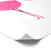 OAKLEY Flamingo Hot Pink Brautparty Willkommen Poster (Ecke)